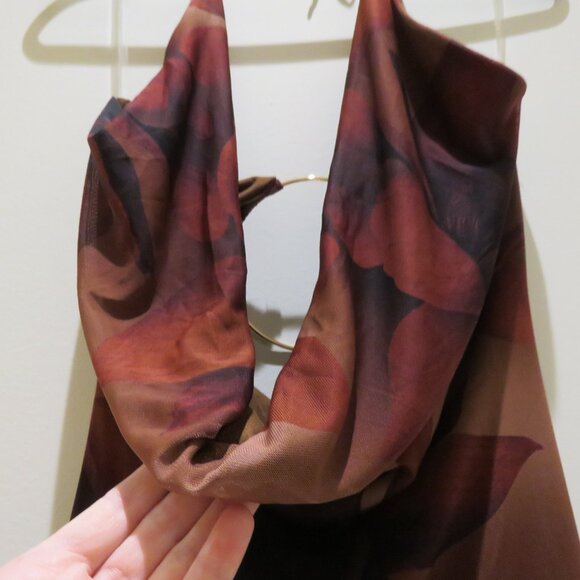 WINDSOR Drama Meets Paradise Floral Maxi Dress in Brown Y2K Whimsigoth Friends - Picture 8 of 15